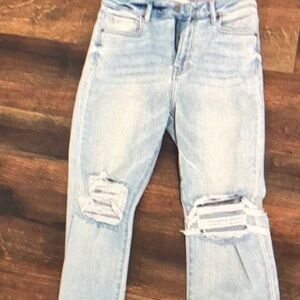 Hidden brand trendy Ripped Light Blue Women's Jeans Size 27 EUC